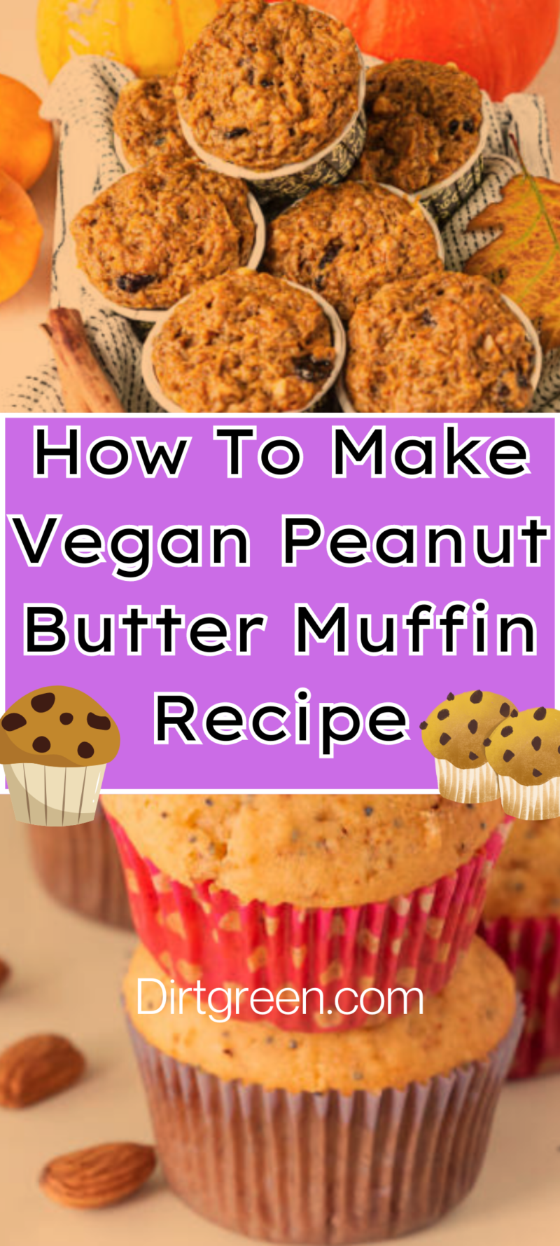 Vegan peanut butter muffin recipe