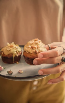 vegan peanut butter muffin