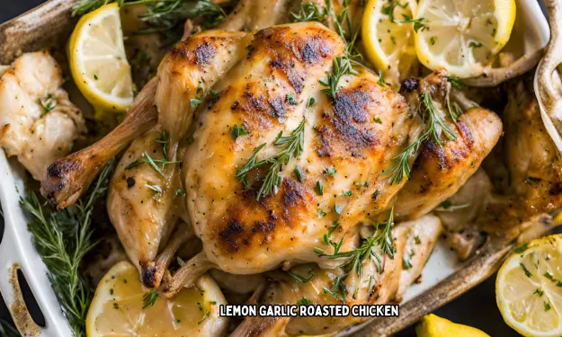 Lemon Garlic Roasted Chicken