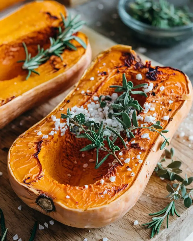 Roasted Butternut Squash with Herbs