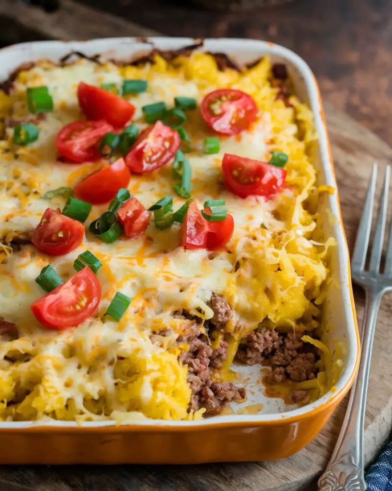 Cheesy Spaghetti Squash Casserole