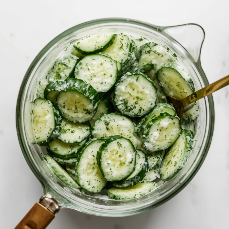 Creamy Cucumber Salad Dressing Recipe