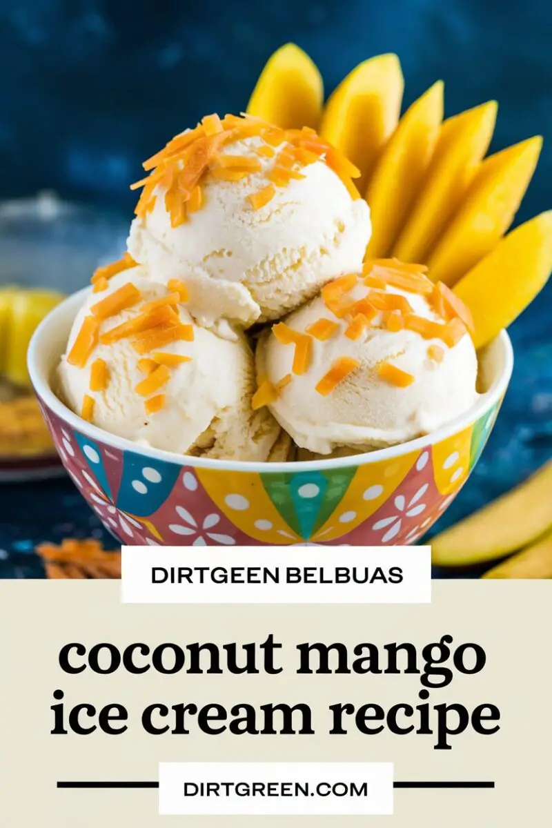 Coconut Mango Ice Cream Recipe