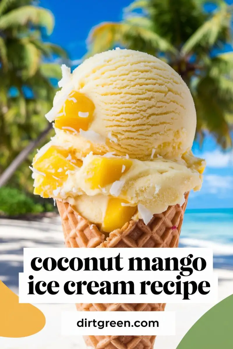 Coconut Mango Ice Cream Recipe