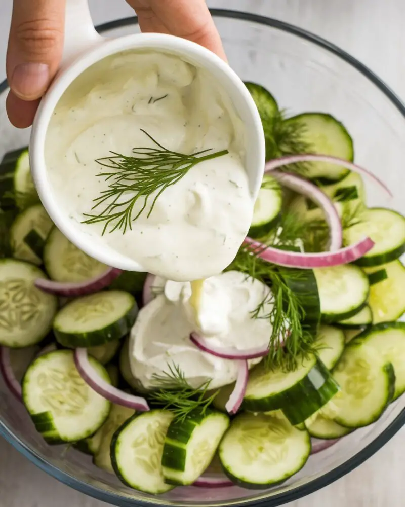 Creamy Cucumber Salad Dressing Recipe