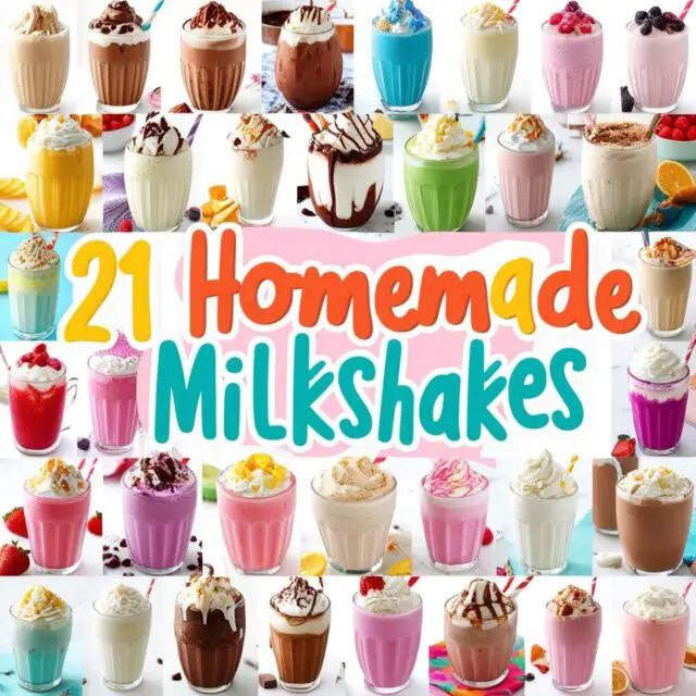 21 Homemade Milk Shakes