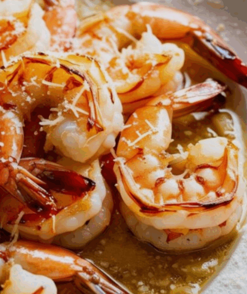 Easy Garlic Shrimp With Parmesan