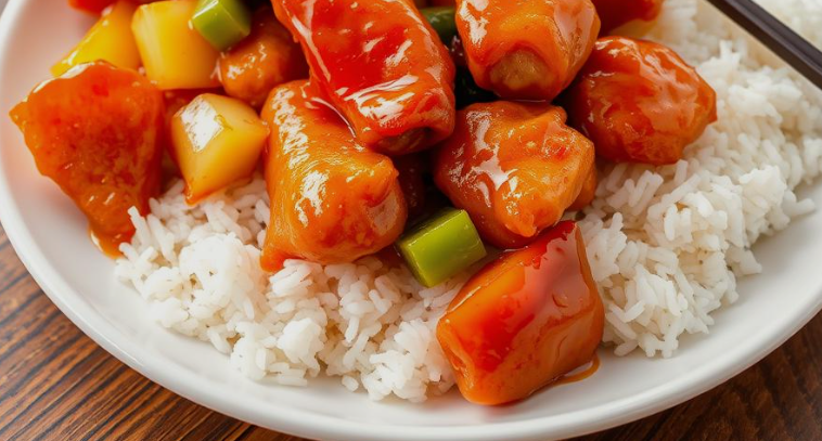 Sweet And Sour Chicken Dinner Winner.