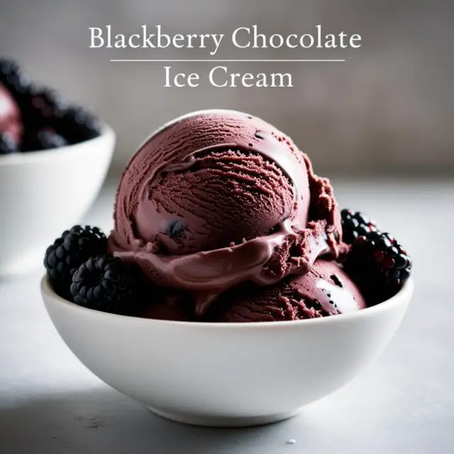 Black Berry Chocolate Ice Cream