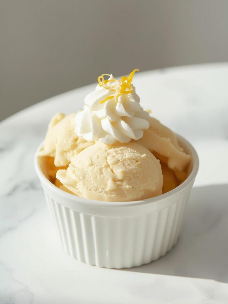 Creamy Lemon Cheesecake Ice Cream Recipe