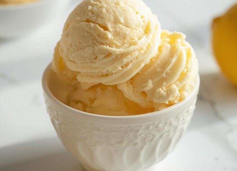 Creamy Lemon Cheesecake Ice Cream Recipe