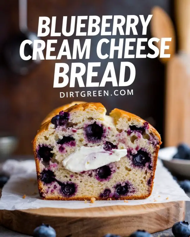 Blueberry Cream Cheese Bread