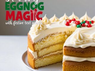 Eggnog Magic Cake
