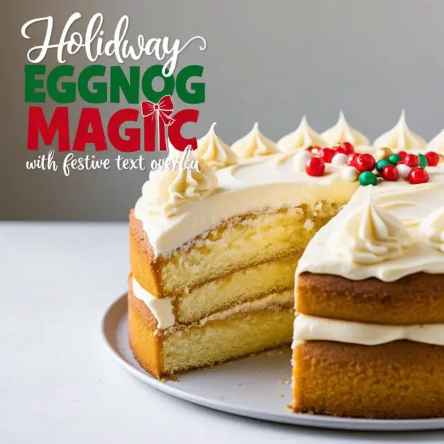 Eggnog Magic Cake