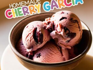 Homemade Cherry Garcia Ice Cream