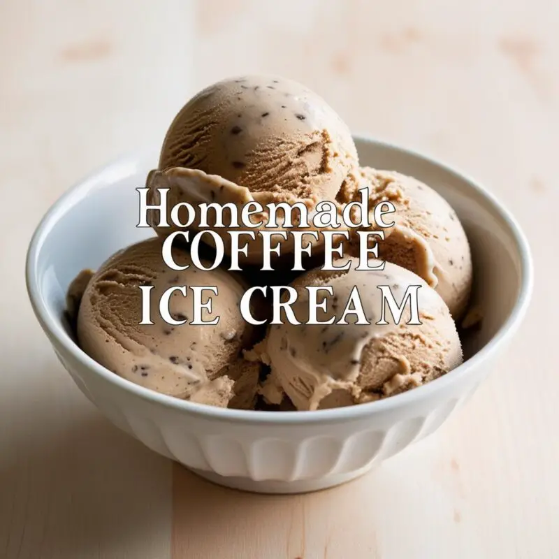 Homemade Coffee Ice Cream