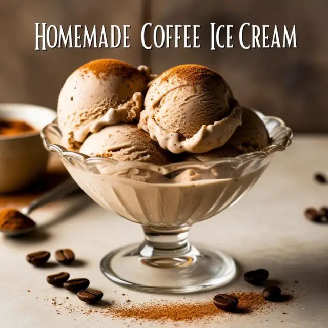 Homemade Coffee Ice Cream