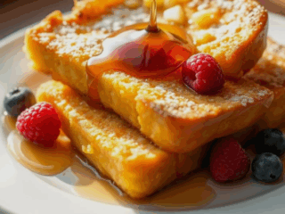Golden Pound Cake French Toast