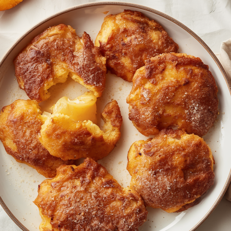 Fresh Peach Fritters Recipe