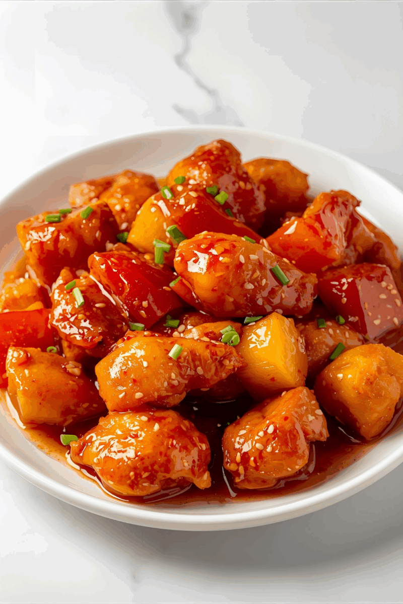 Sweet And Sour Chicken Dinner Winner.