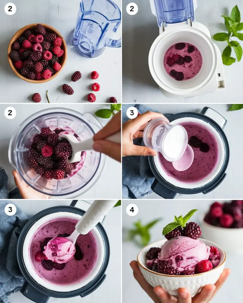 How to Make Fresh Blackberry Ice Cream