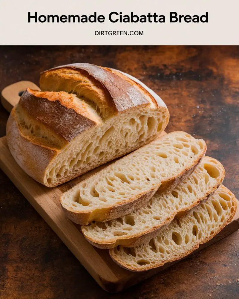 Homemade Ciabatta Bread Recipe