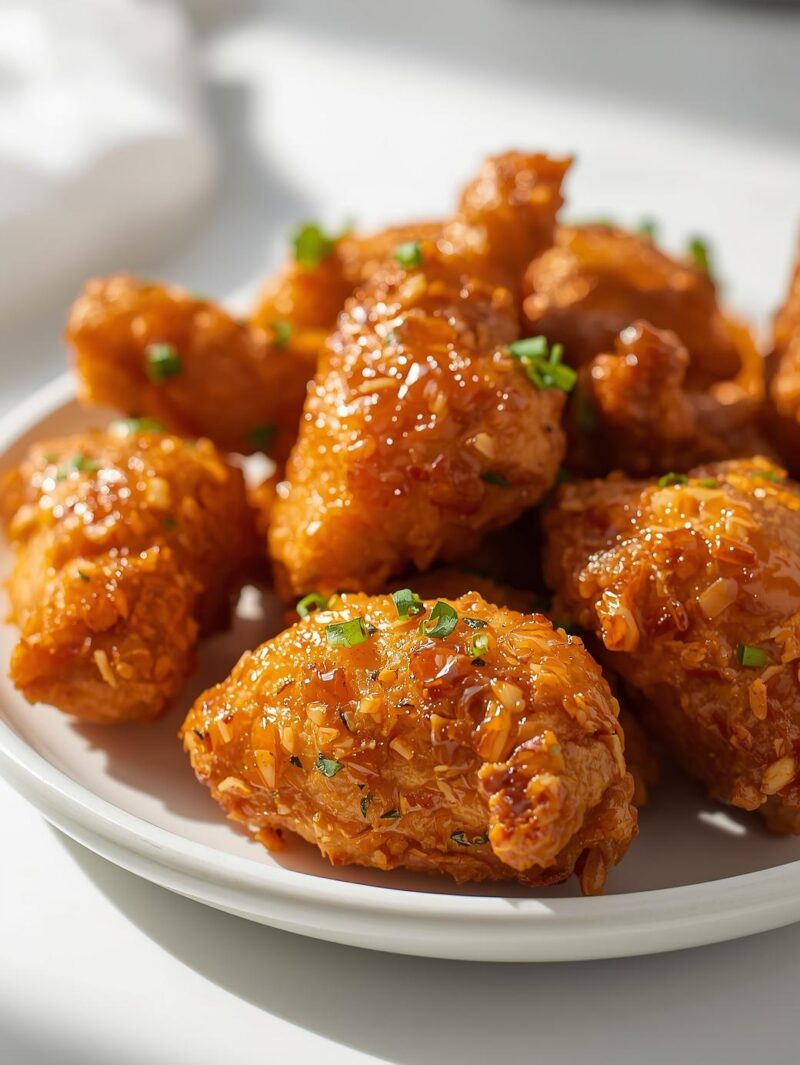 Hawaiian Crispy Garlic Chicken