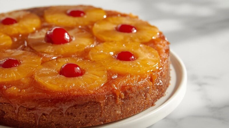 Vegan Pineapple Upside-Down Cake