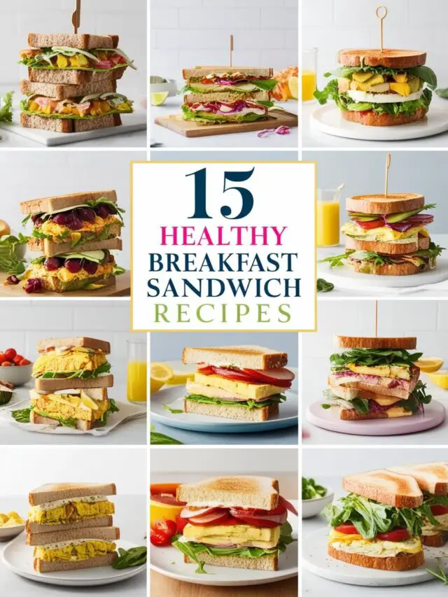 15 Healthy Breakfast Sandwich Recipes