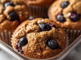 Vegan Blueberry Cream Cheese Muffins