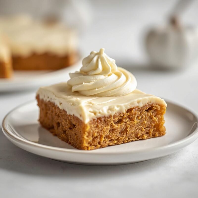 Pumpkin Bars with Cream Cheese Frosting