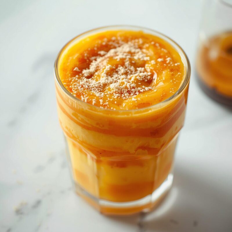Frozen pineapple	1 cup
Frozen mango	1 cup
Coconut milk	1/2 cup
Protein powder	1 scoop
Honey	1 tablespoon