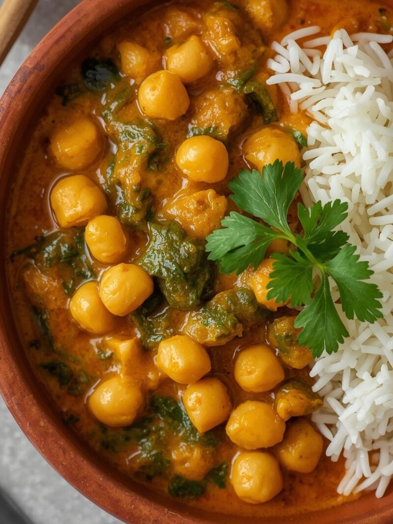 Chickpea and Spinach Curry