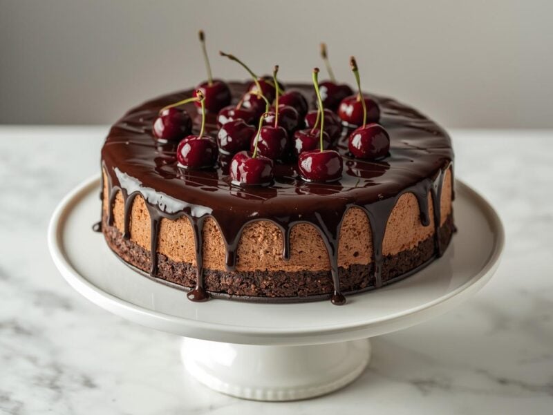 Chocolate Cherry Cheesecake