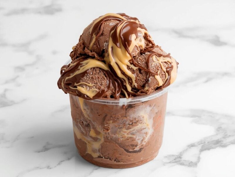 Chocolate Hazelnut Swirl Ice Cream