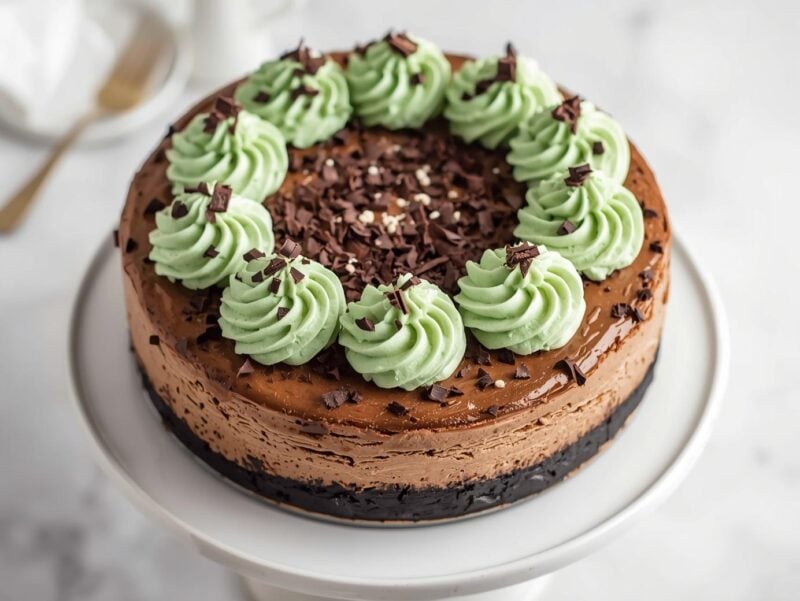 Chocolate Mint Cheesecake
