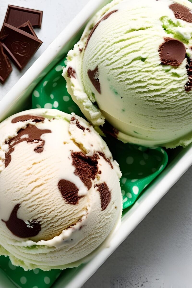 Chocolate Mint Chip Ice Cream