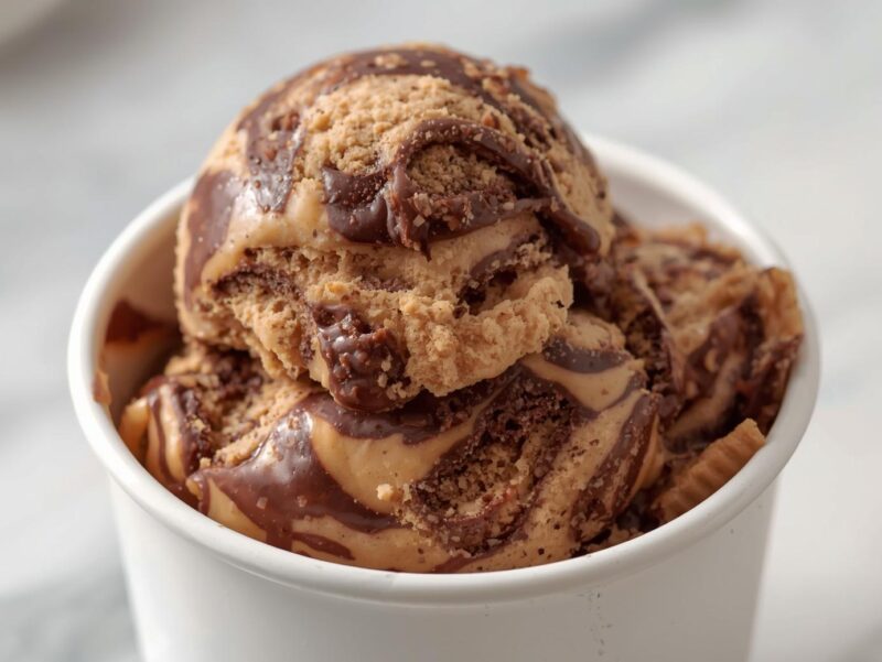 Chocolate Peanut Butter Swirl Ice Cream