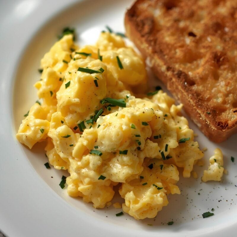 Classic Scrambled Eggs with Fresh Herbs
