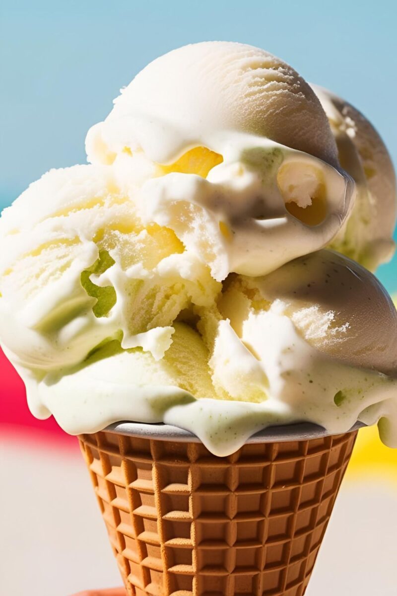 Coconut Lime Sorbet Ice cream