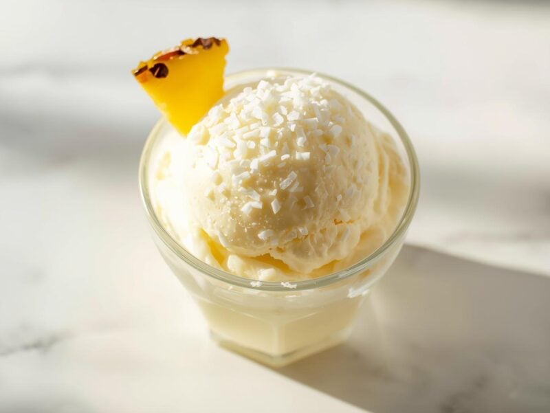 Coconut Pineapple Ice Cream