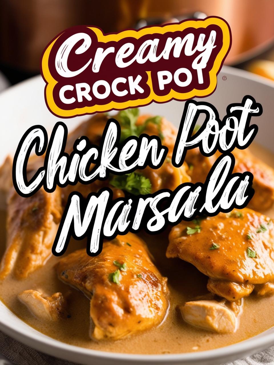 Creamy Crock Pot Chicken Marsala