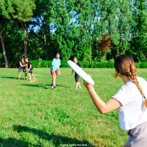 Frisbee Golf in the Yard