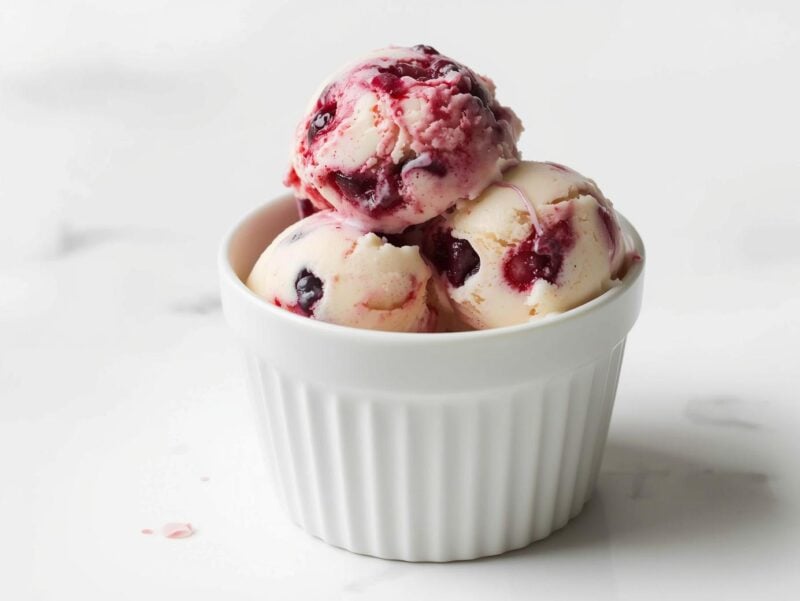 Greek Yogurt Berry Ice Cream