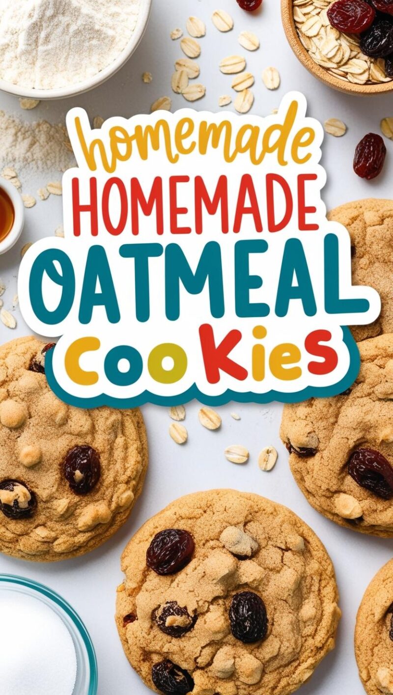 Homemade Oatmeal Raisin Cookies