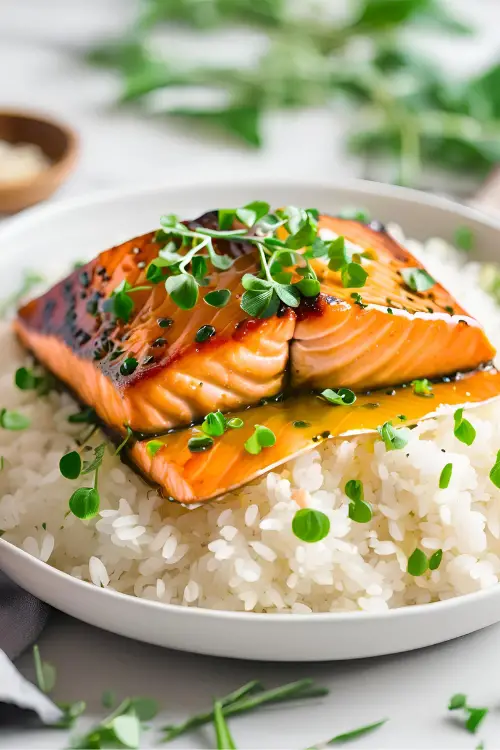 Honey Garlic Glazed Salmon