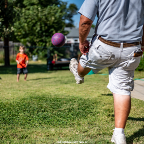 Kickball Game with Friends