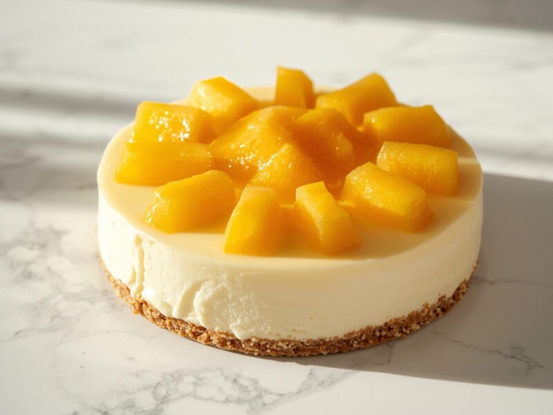 Mango Coconut Cheesecake