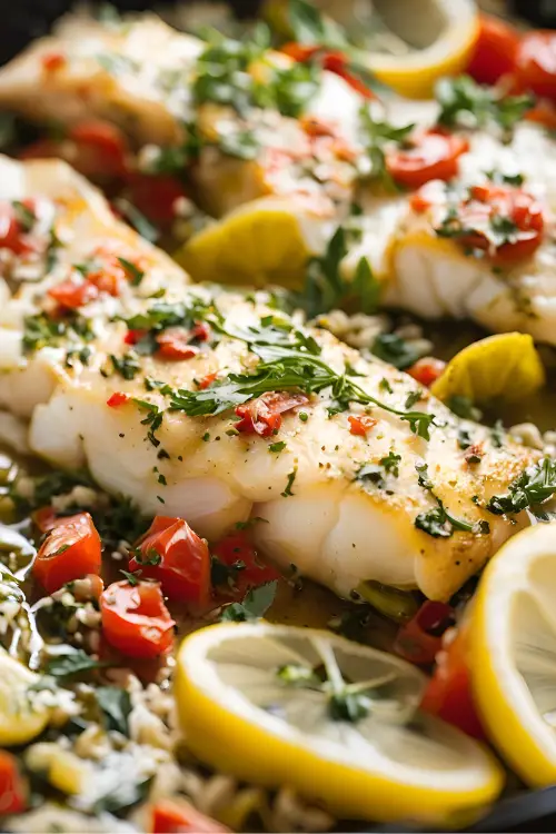 Mediterranean Baked Cod