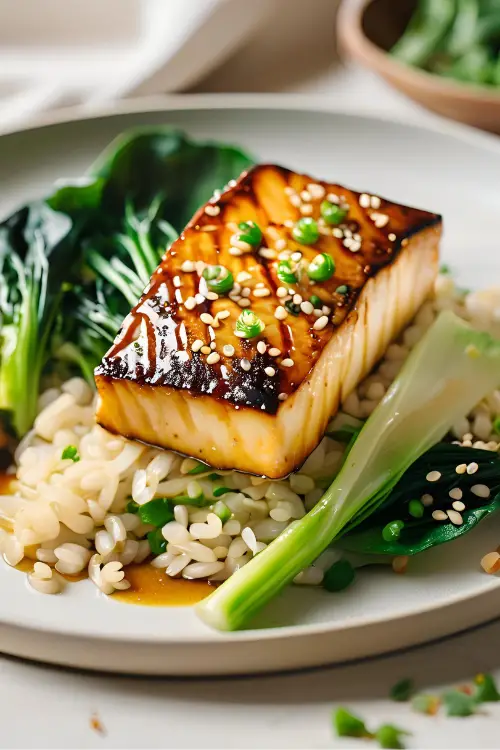 Miso Glazed Halibut